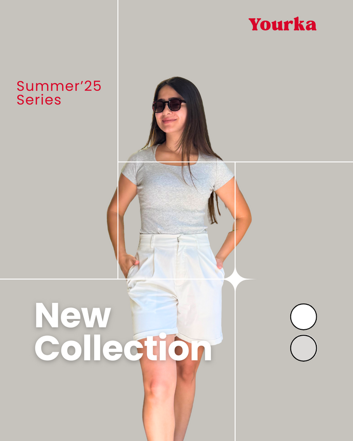 Cotton Grey Square Tee